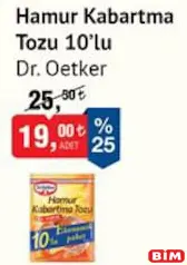 DR. OETKER HAMUR KABARTMA TOZU 10'LU
